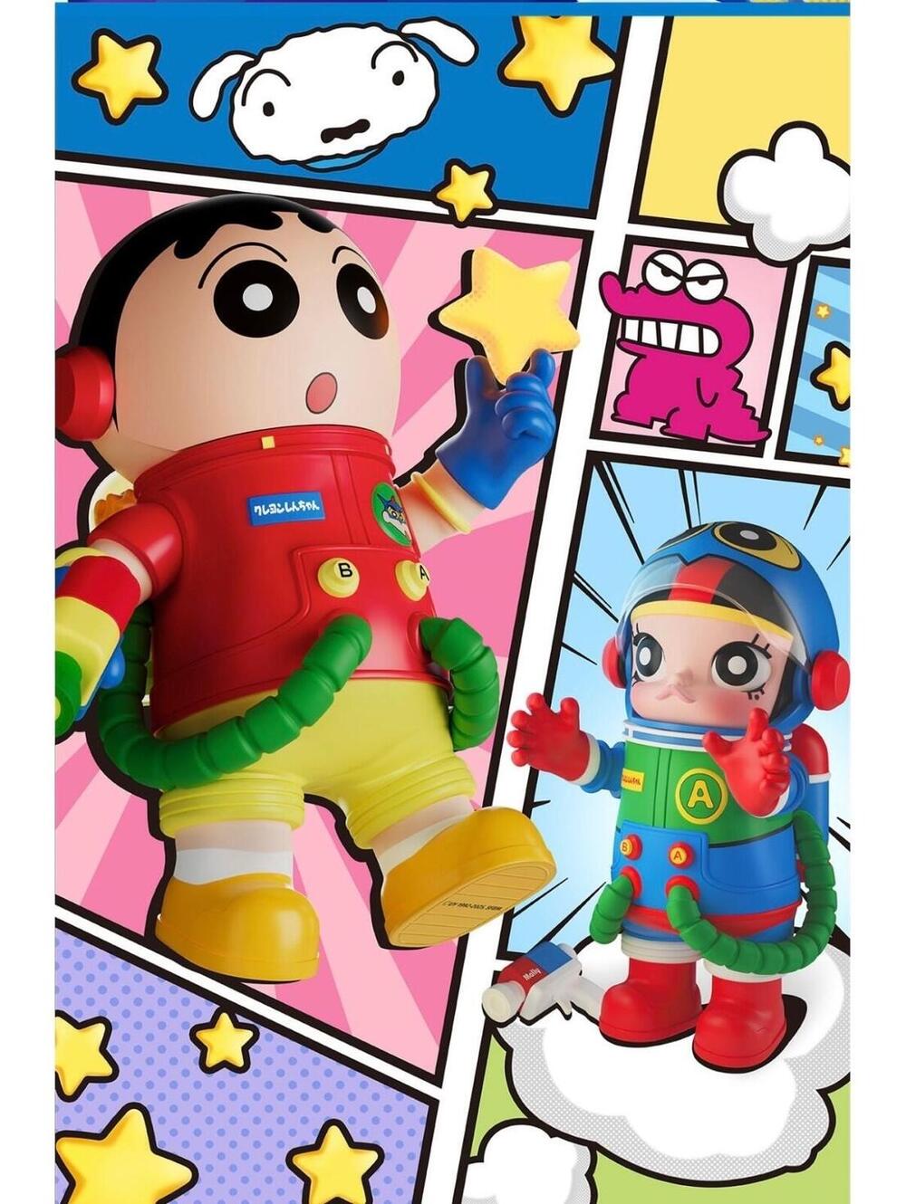 POP MART "Crayon Shinchan" Mega Space Molly 400% + 100% Brand New 100% AUTHENTIC